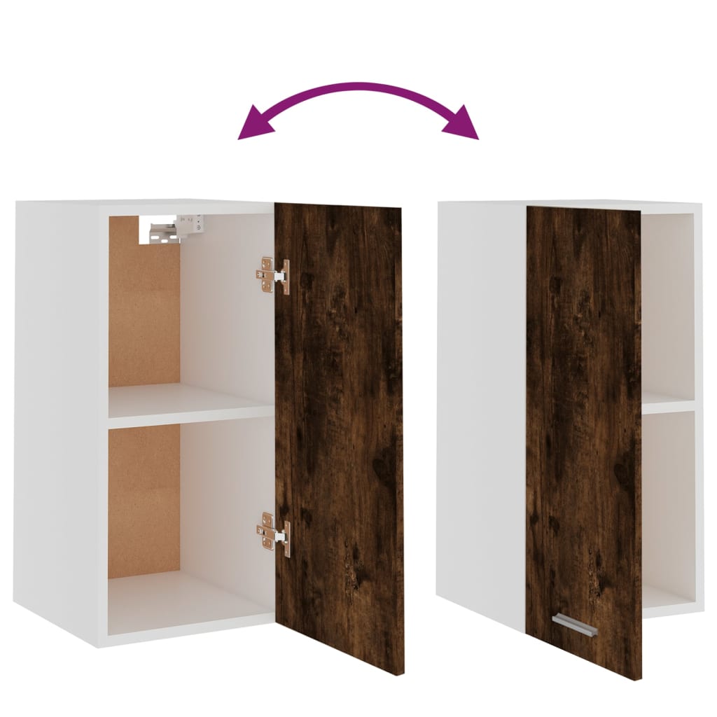 Mobile Pensile “Lyon” Rovere Fumo 29,5x31x60 cm - homemem39