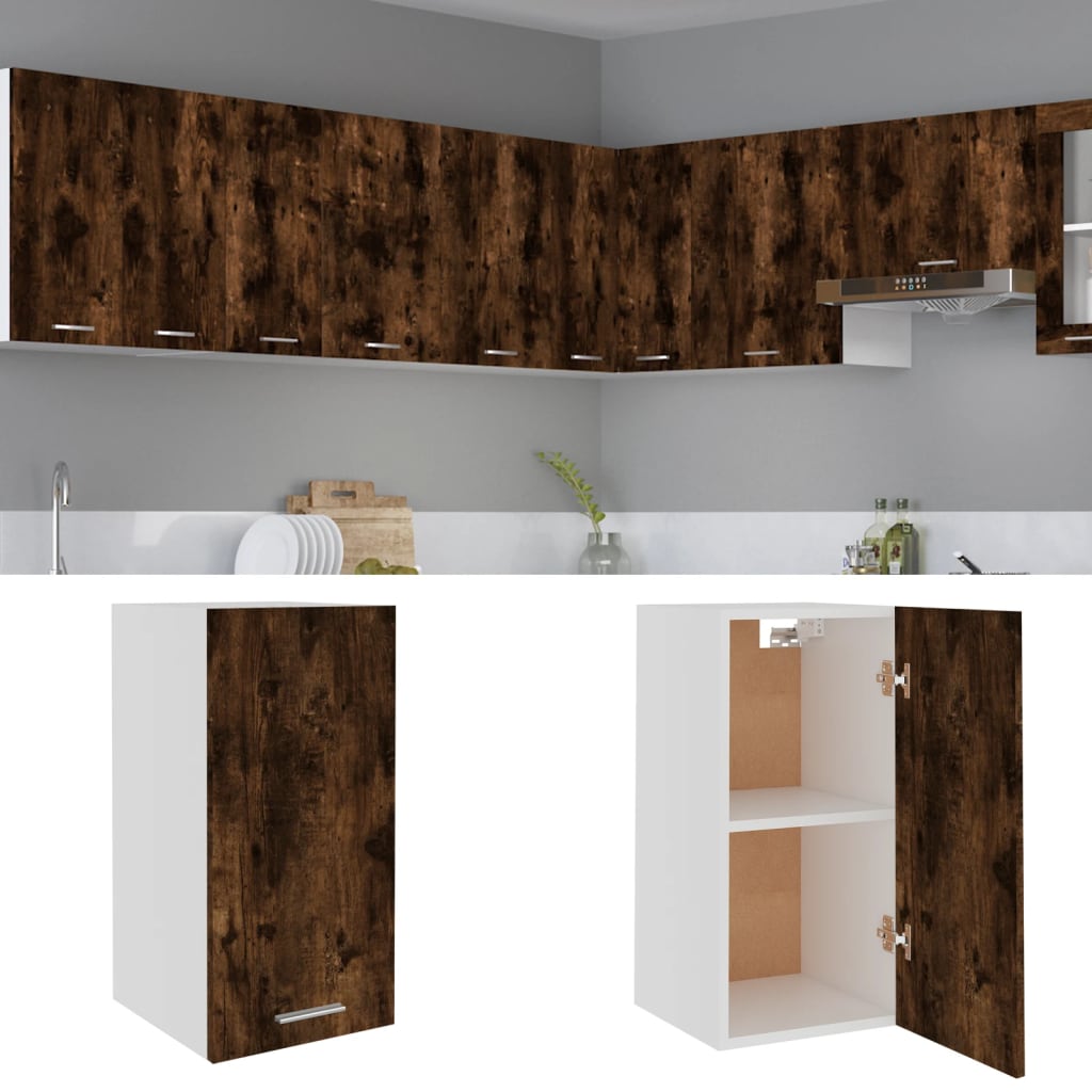 Mobile Pensile “Lyon” Rovere Fumo 29,5x31x60 cm - homemem39