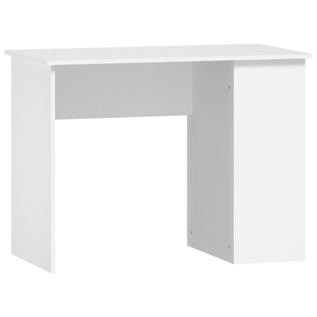 Scrivania Bianca 100x55x75 cm in Legno Multistrato - homemem39