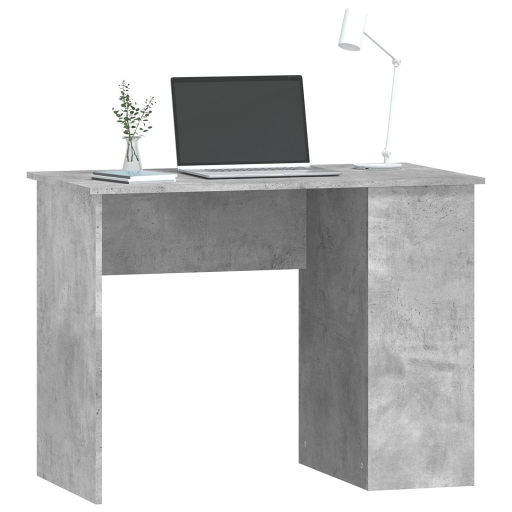 Scrivania Grigio Cemento 100x55x75 cm in Legno Multistrato - homemem39