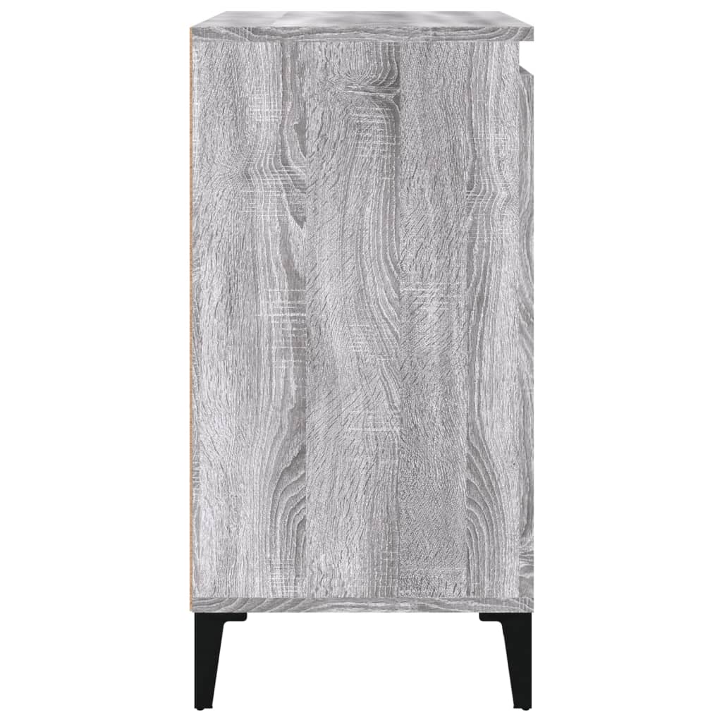 Comodino Grigio Sonoma 40x35x70 cm in Legno Multistrato - homemem39