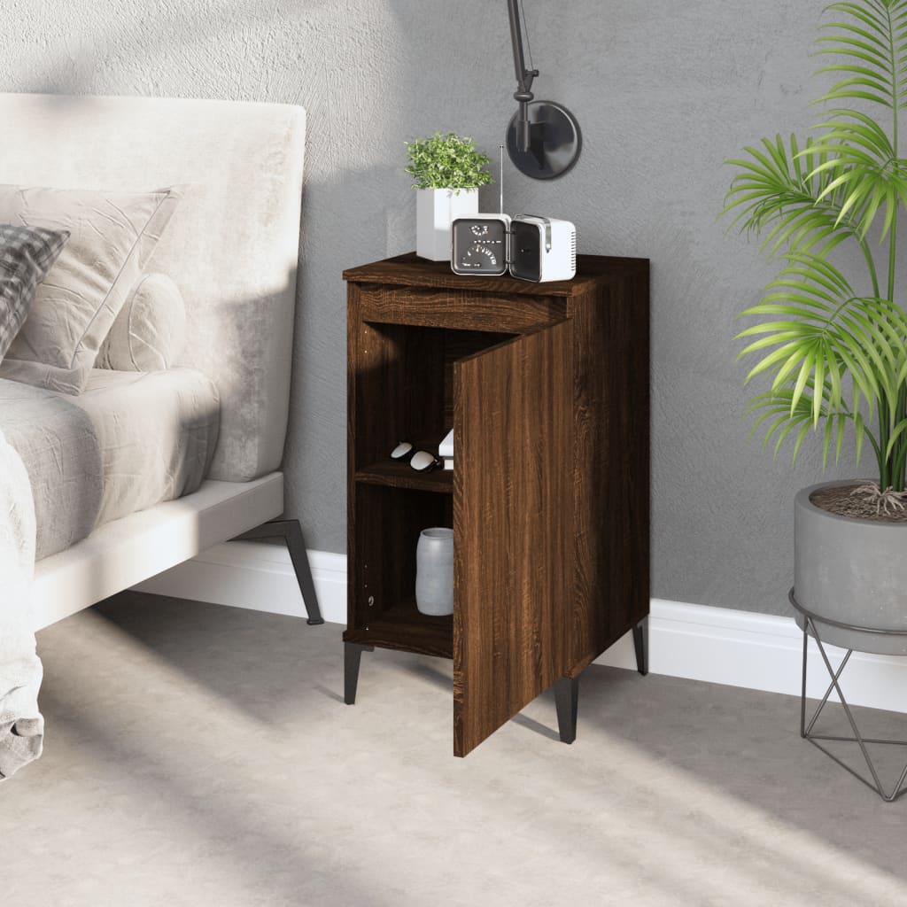 Comodini 2 pz Rovere Marrone 40x35x70 cm in Legno Multistrato - homemem39