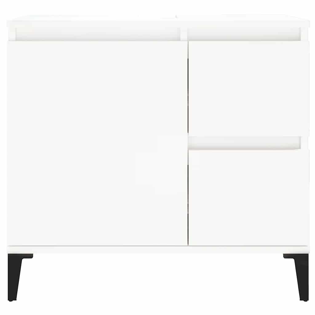 Armadietto da Bagno Bianco 65x33x60 cm in Legno Multistrato - homemem39