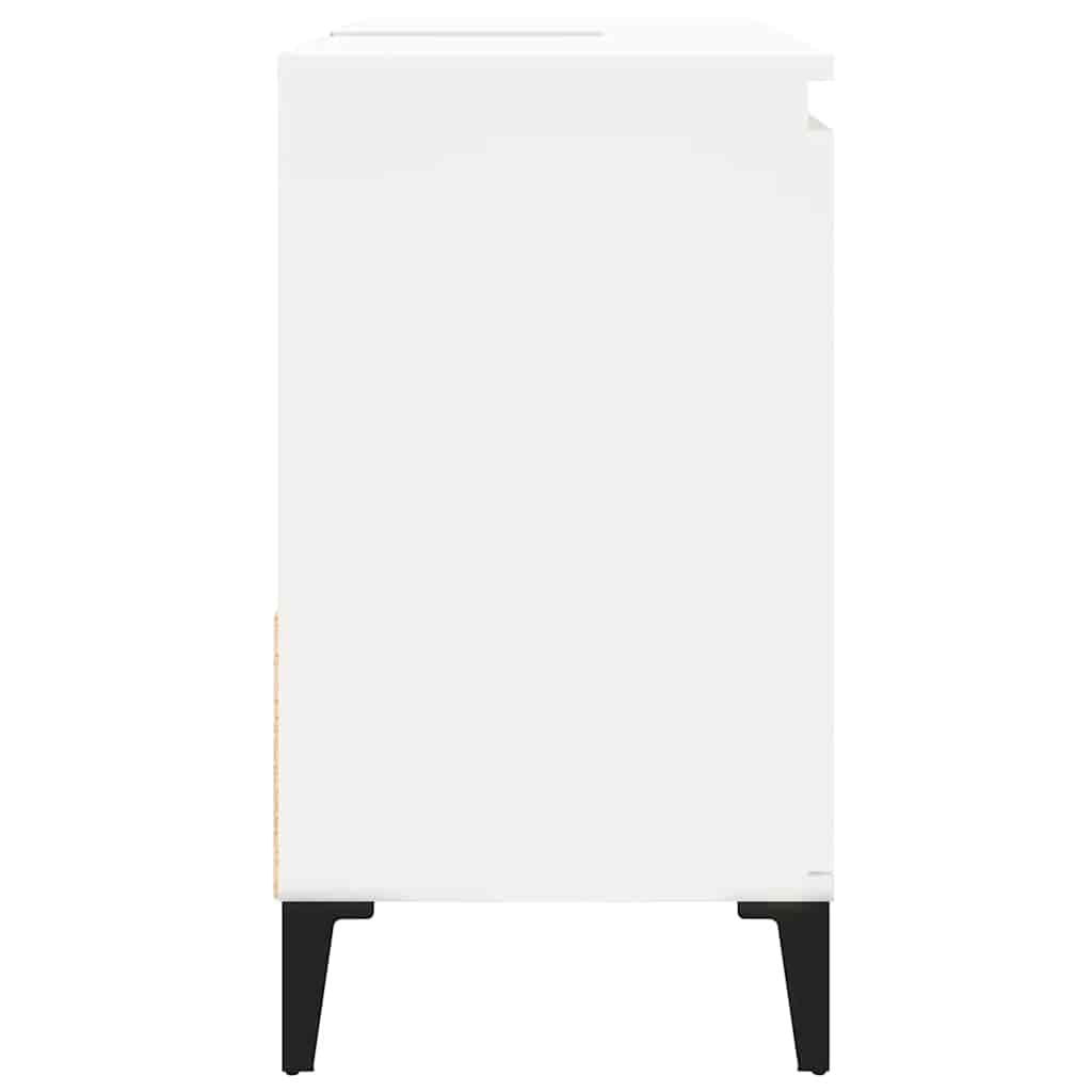 Armadietto da Bagno Bianco 65x33x60 cm in Legno Multistrato - homemem39