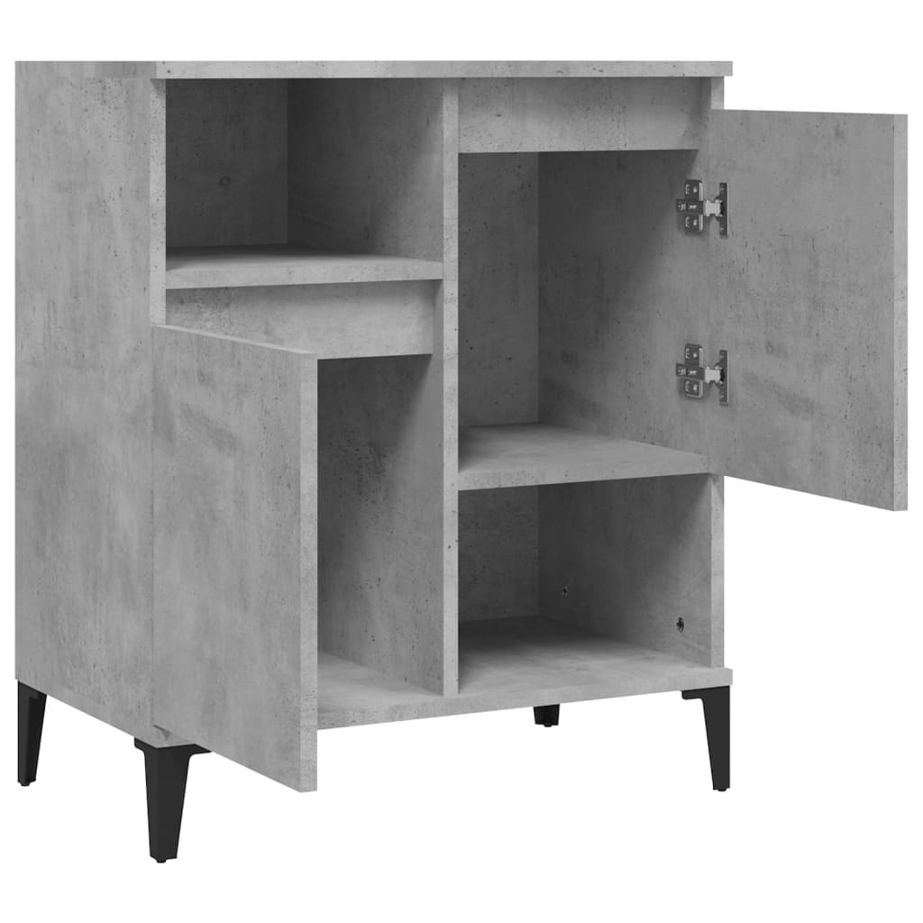Credenza Grigio Cemento 60x35x70 cm in Legno Multistrato - homemem39