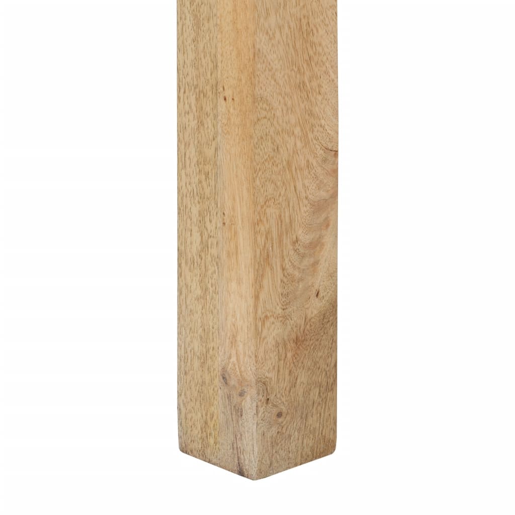 Tavolo Consolle 110x30x75 cm Legno Massello Sbiancato di Mango - homemem39