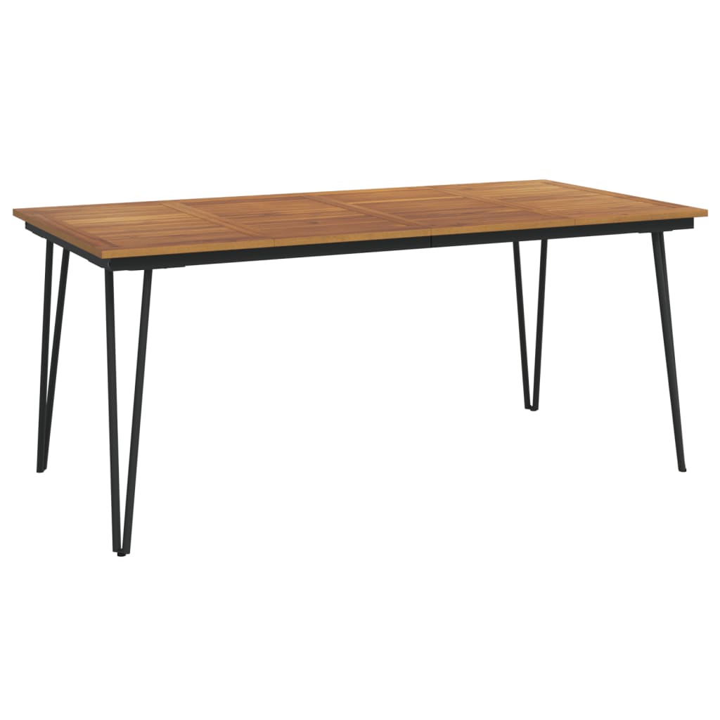 Tavolo Giardino con Gambe Forcella 180x90x75 cm Massello Acacia - homemem39
