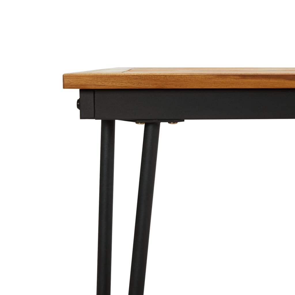 Tavolo Giardino con Gambe Forcella 180x90x75 cm Massello Acacia - homemem39