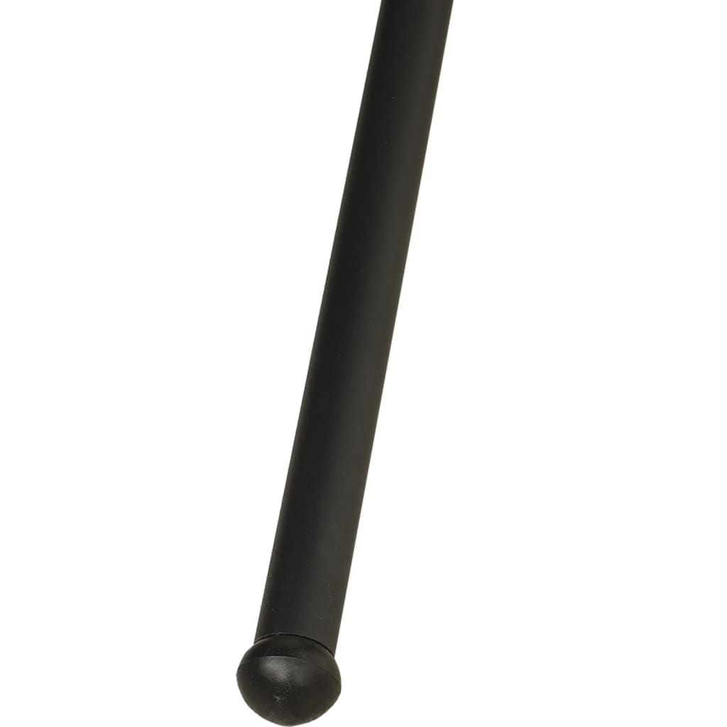 Sedia Dondolo Giardino con Cuscino Nero Tessuto Oxford Acciaio - homemem39