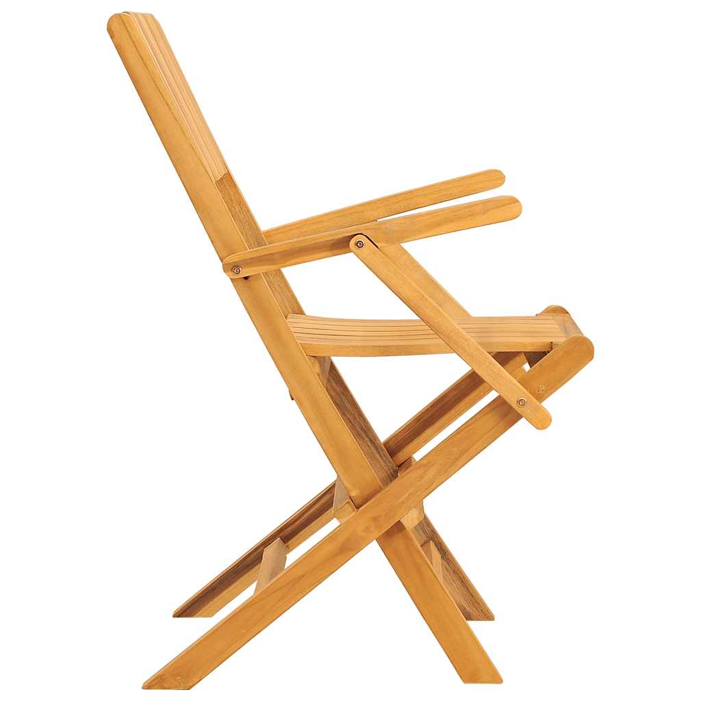 Sedie da Giardino Pieghevoli 2pz 55x61x90cm Legno Massello Teak - homemem39