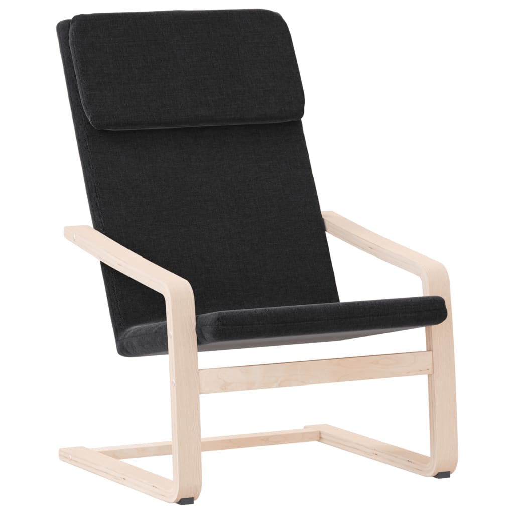 Sedia Relax Nera in Tessuto - homemem39