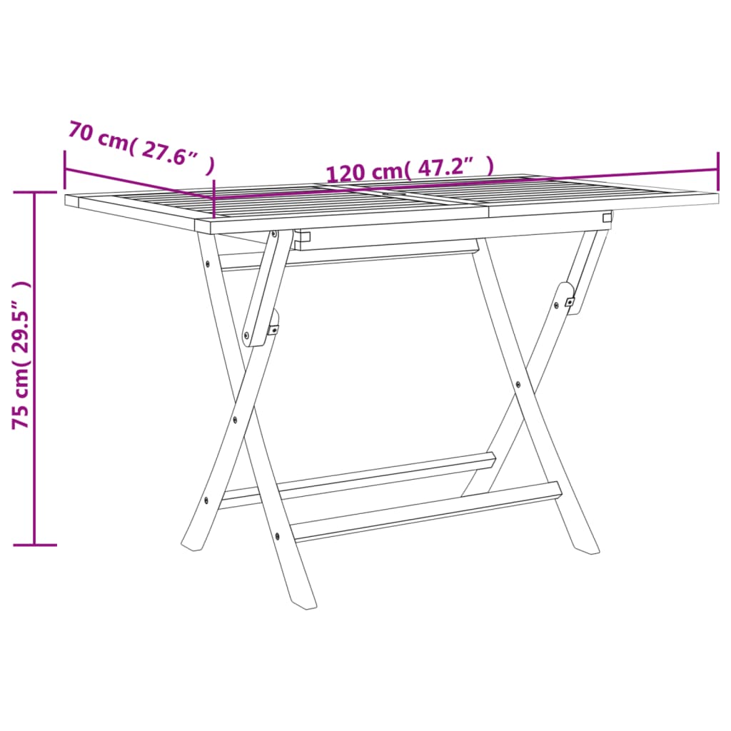 Set da Pranzo da Giardino 7 pz Grigio in Legno Massello di Teak | homemem39