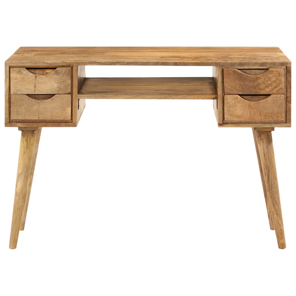 Scrivania con Cassetti 110x47x76 cm in Legno Massello di Mango - homemem39