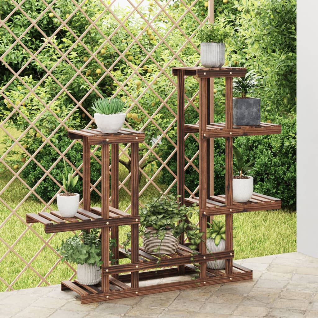 Portafiori 95x25x96 cm in Legno Massello di Abete - homemem39
