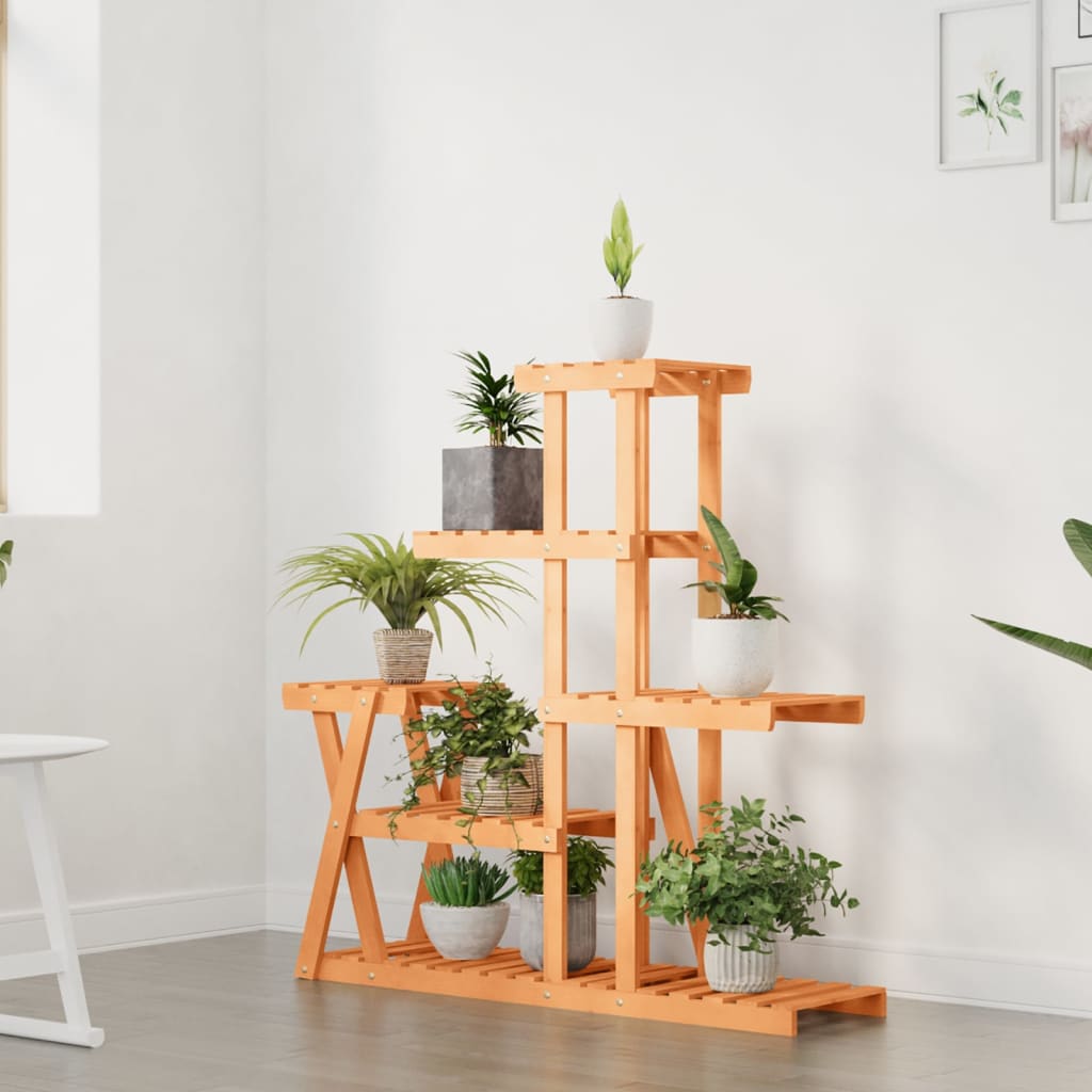 Portafiori 95x25x96 cm in Legno Massello di Abete - homemem39
