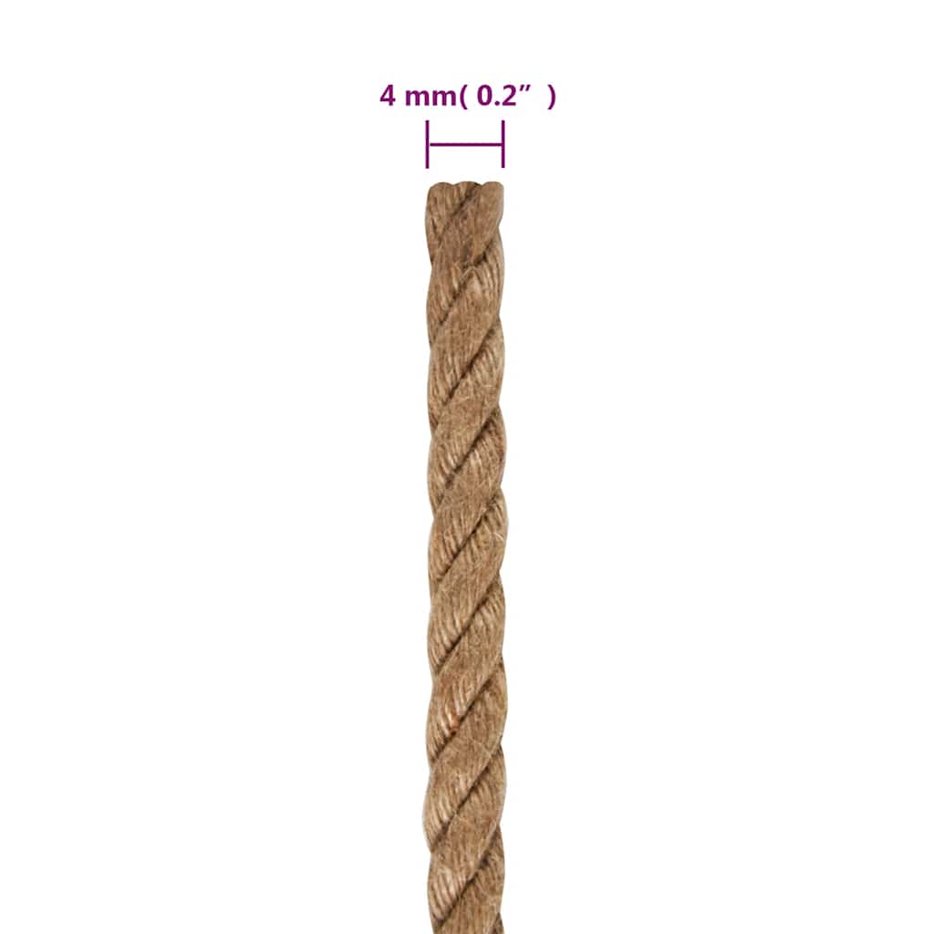 Corda in Juta Lunga 100 m Spessa 4 mm | homemem39