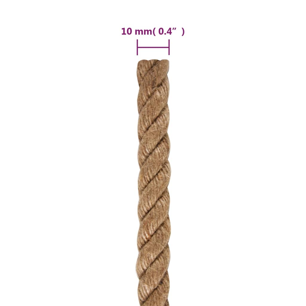 Corda in Juta Lunga 25 m Spessa 10 mm - homemem39