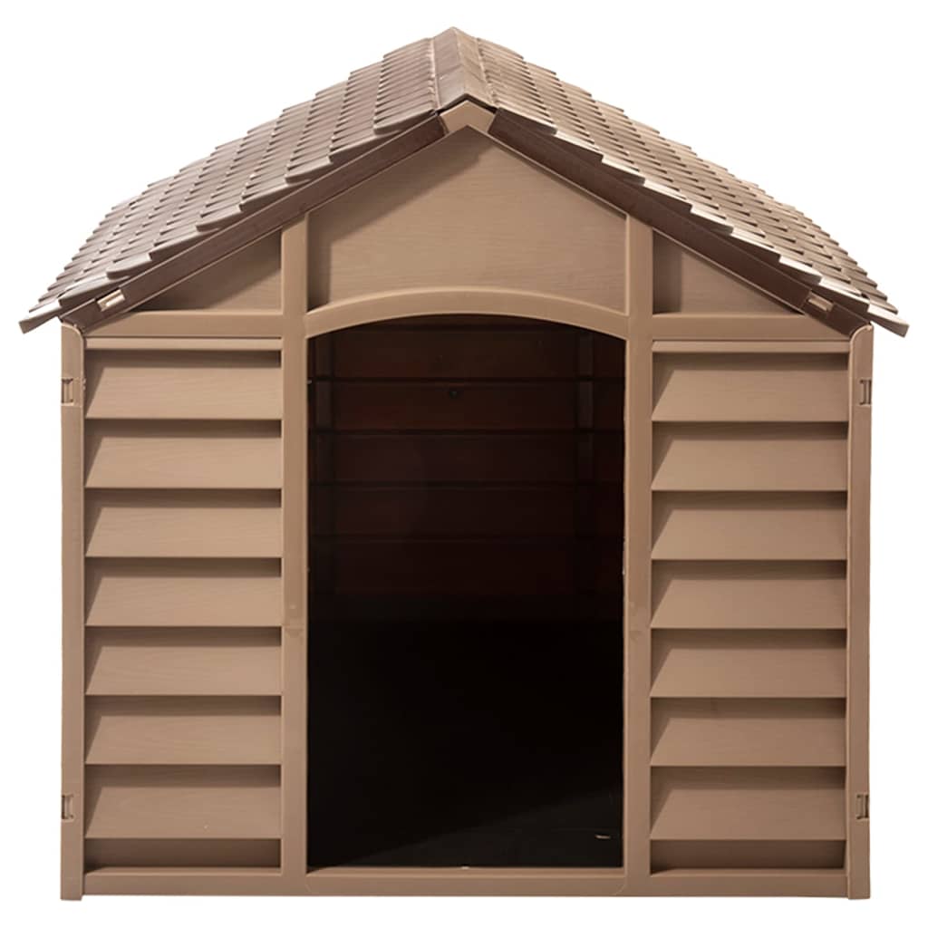 Casetta per Cani Marrone 86x84x82 cm in Polipropilene - homemem39