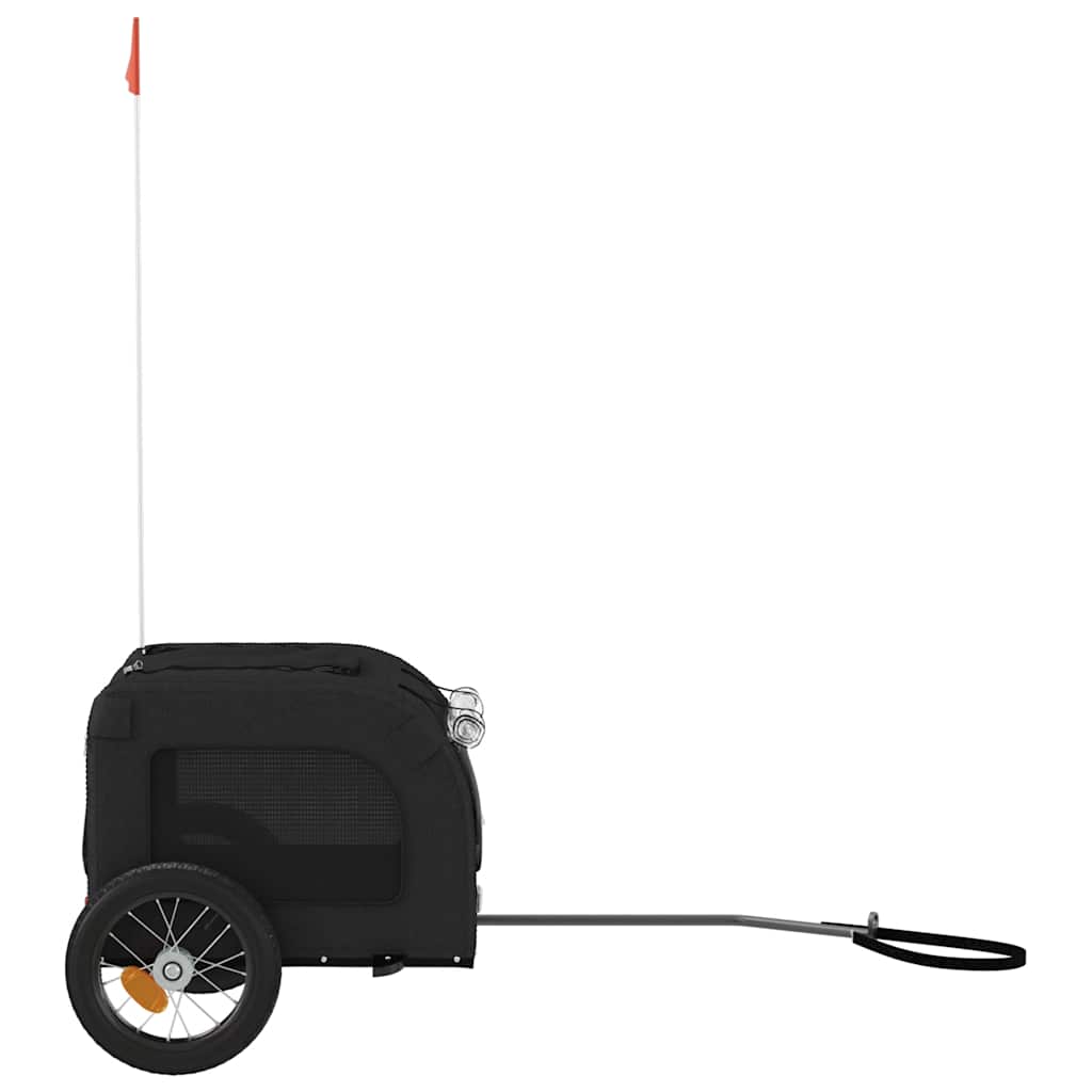 Rimorchio da Bici per Animali Nero Oxford e Ferro - homemem39