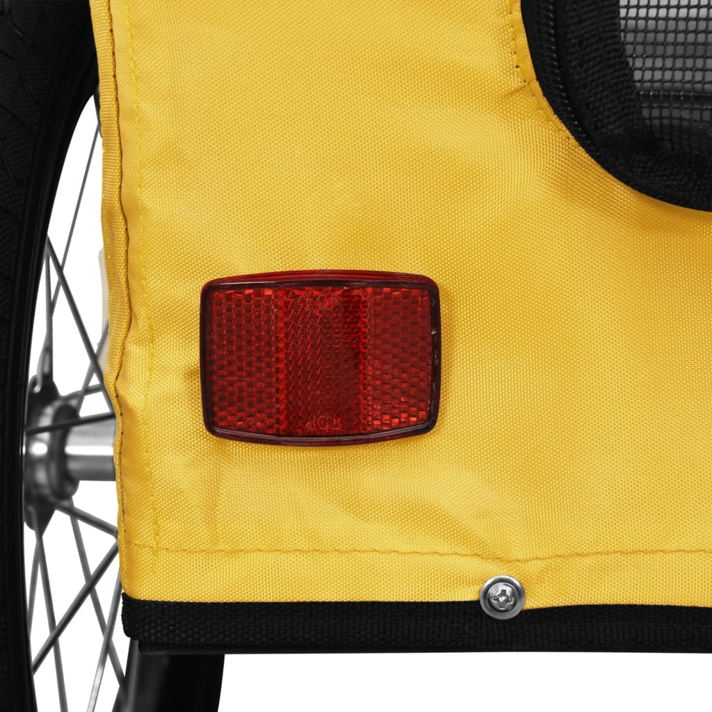 Rimorchio da Bici per Animali Giallo Oxford e Ferro - homemem39