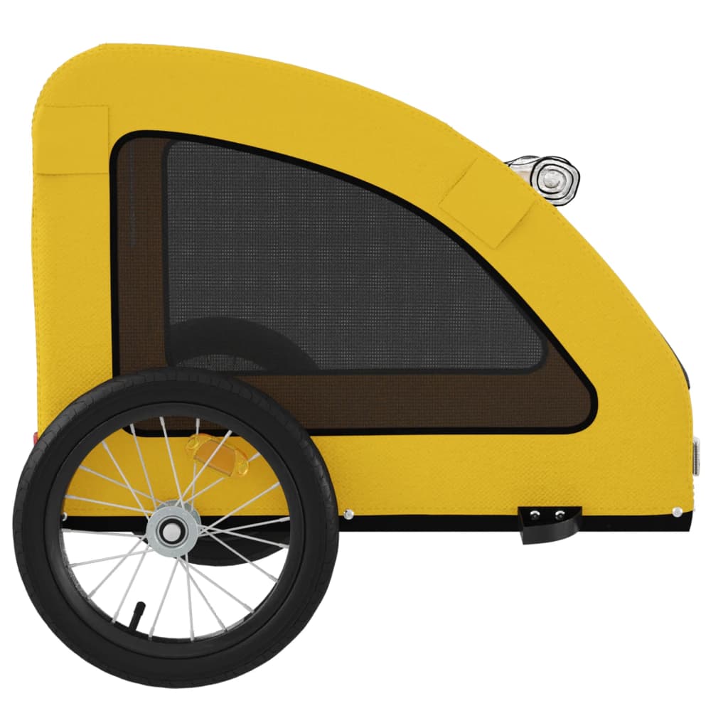 Rimorchio da Bici per Animali Giallo Oxford e Ferro - homemem39