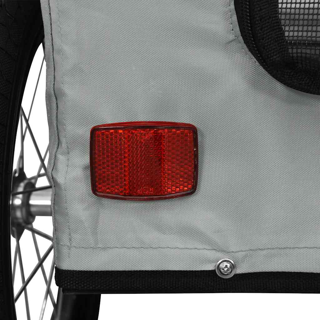 Rimorchio da Bici per Animali Grigio Oxford e Ferro - homemem39