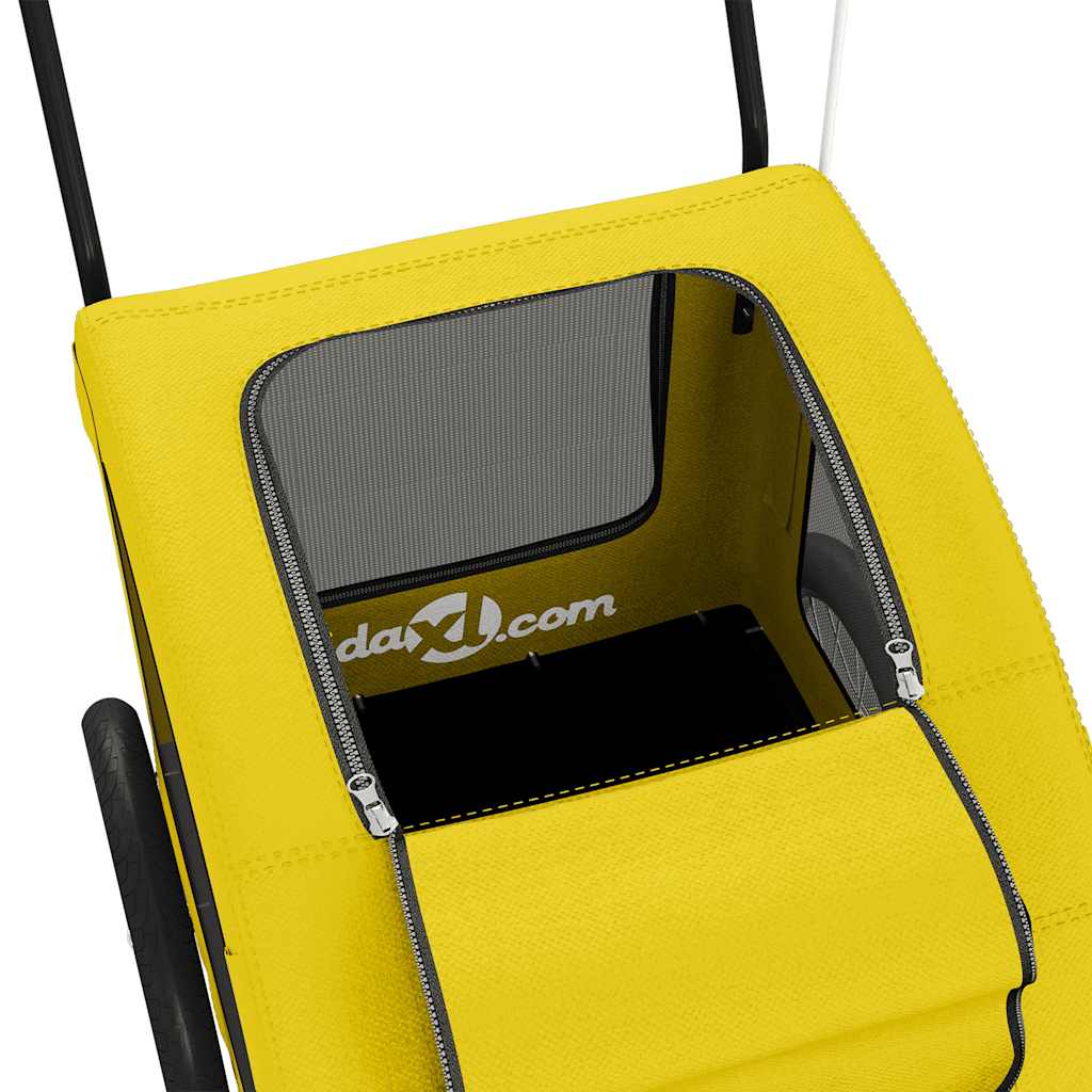 Rimorchio da Bici per Animali Giallo Oxford e Ferro - homemem39