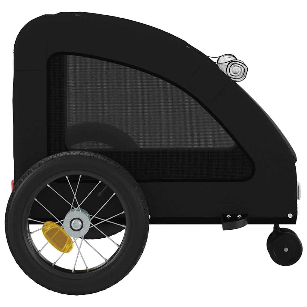 Rimorchio da Bici per Animali Nero Oxford e Ferro - homemem39