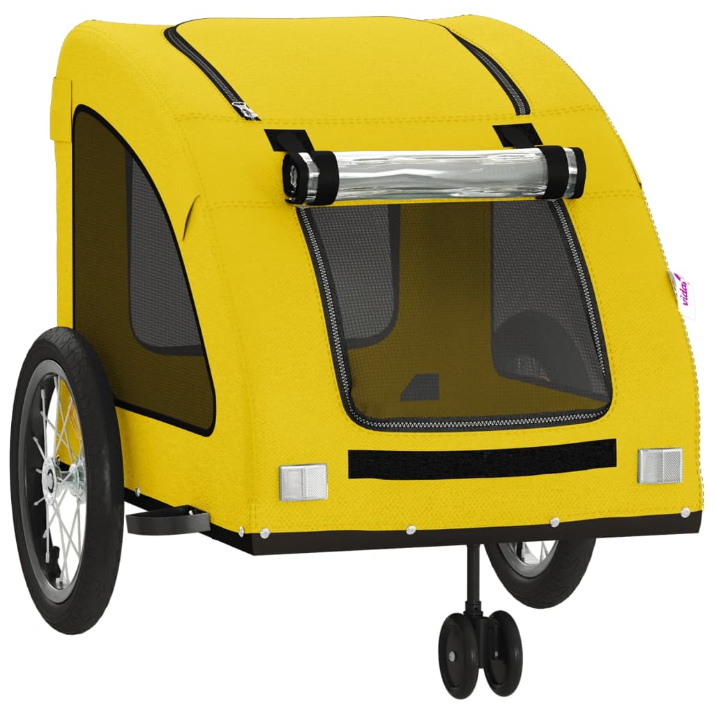 Rimorchio da Bici per Animali Giallo Oxford e Ferro - homemem39