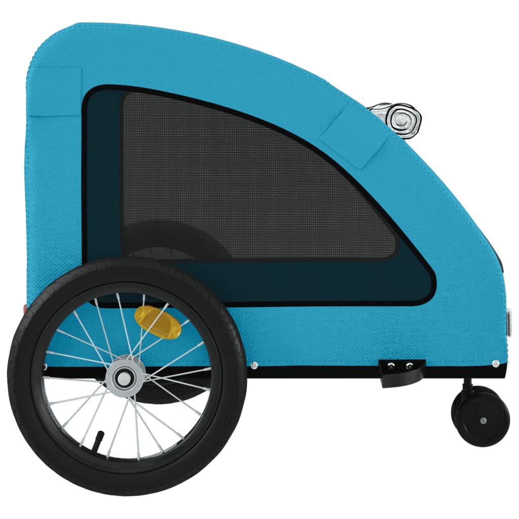 Rimorchio da Bici per Animali Blu Oxford e Ferro - homemem39