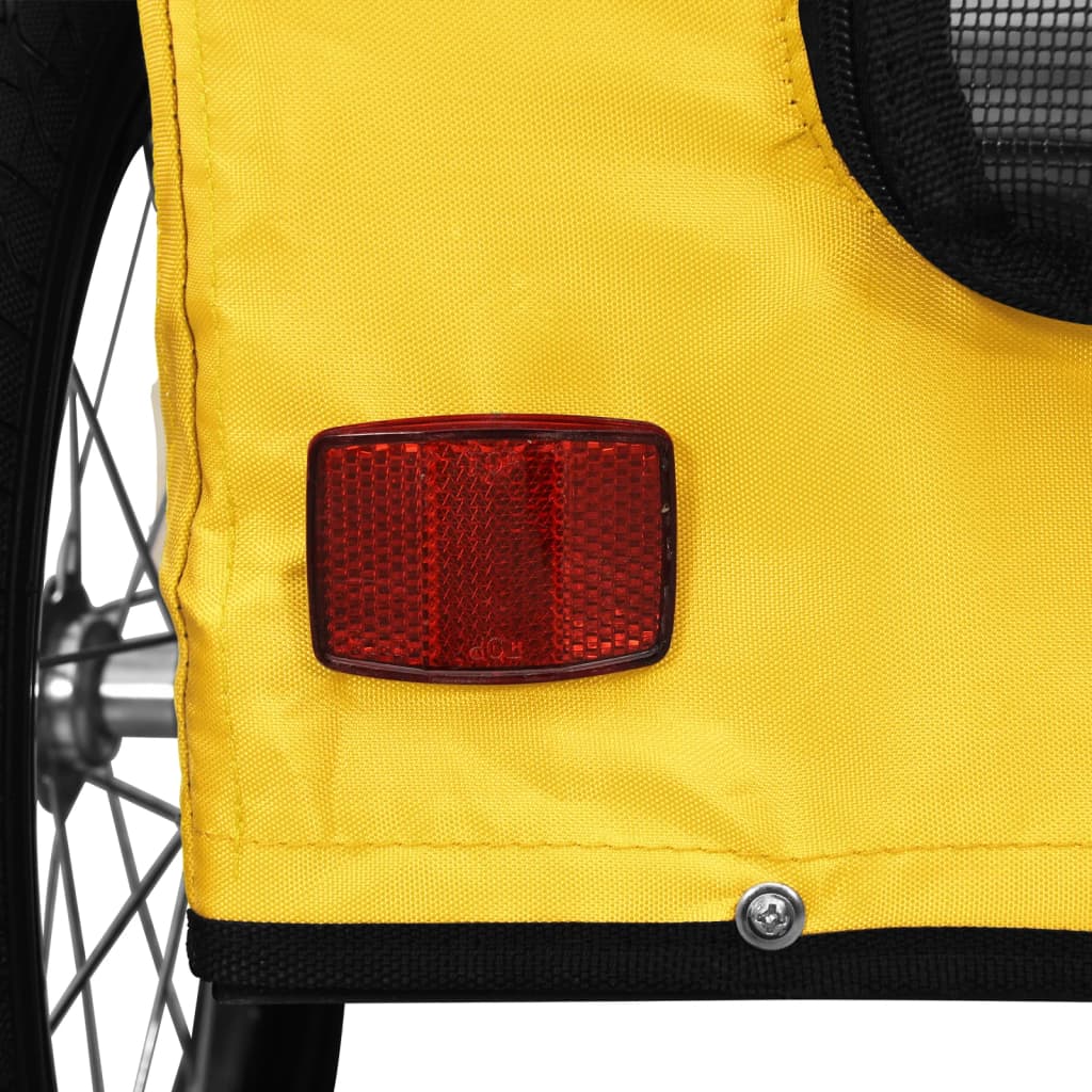 Rimorchio da Bici per Animali Giallo Oxford e Ferro | homemem39