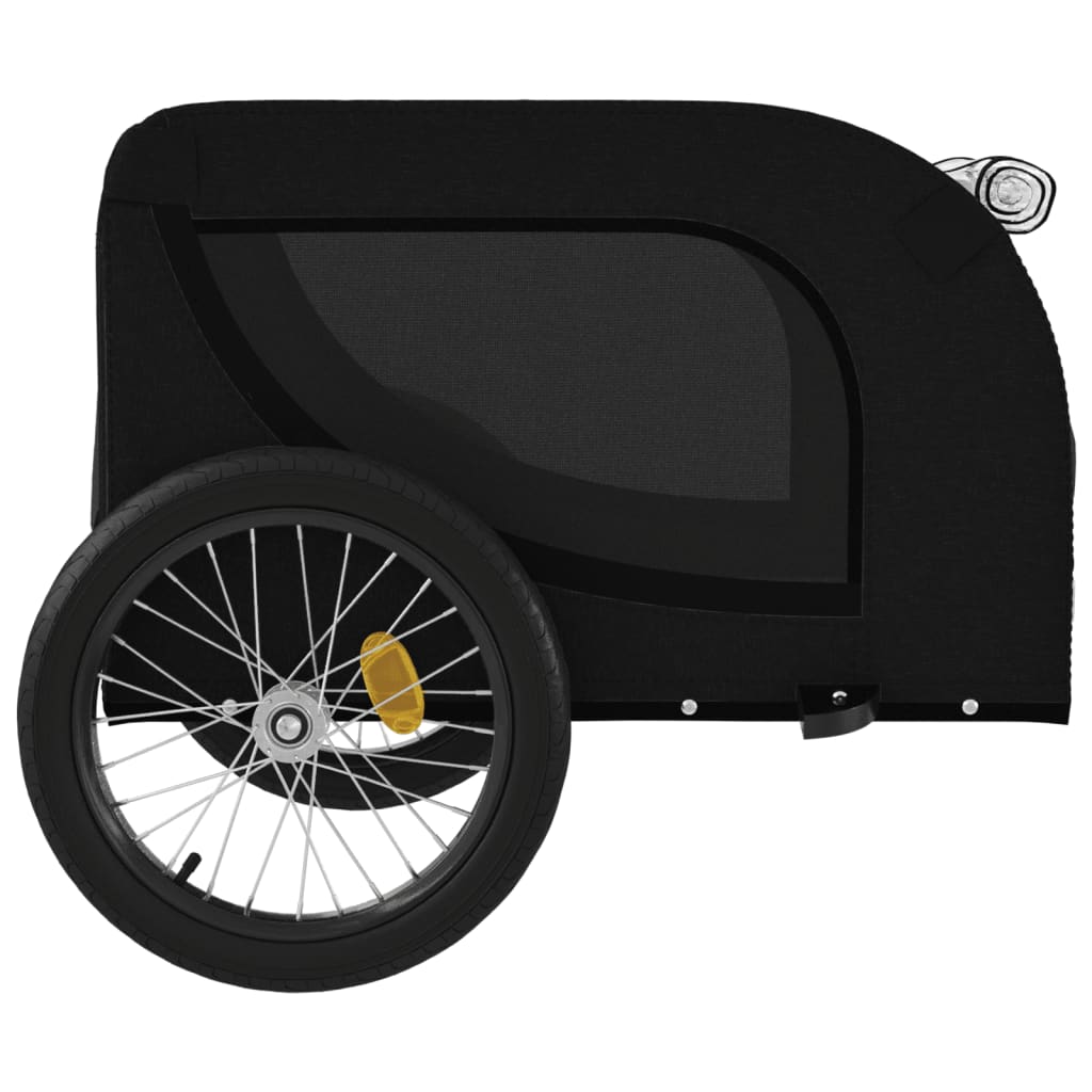 Rimorchio da Bici per Animali Nero Oxford e Ferro - homemem39