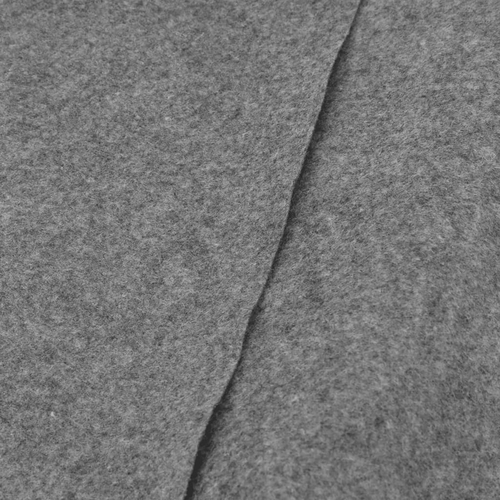 Telo Sotto Piscina Grigio Chiaro Ø306 cm Geotessile Poliestere
