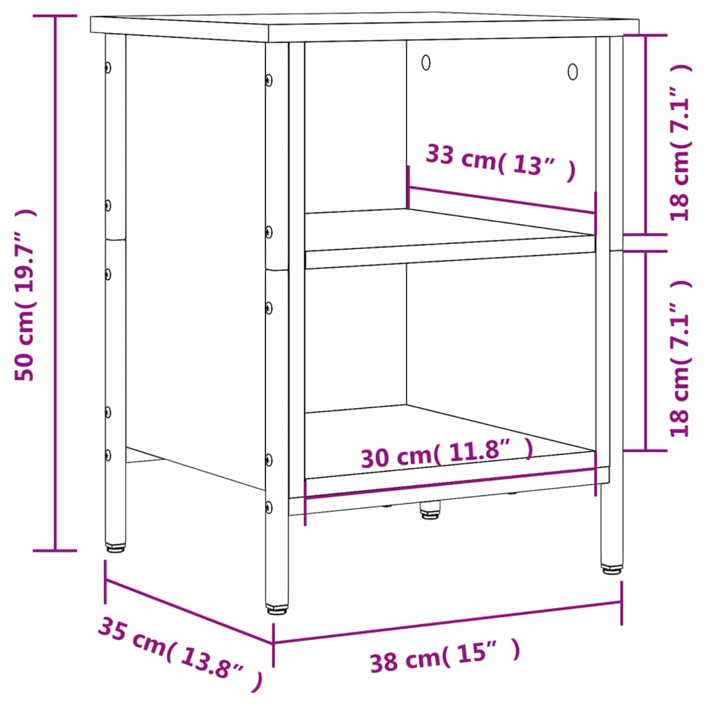 Scarpiera Grigio Sonoma 38x35x50 cm in Legno Multistrato - homemem39