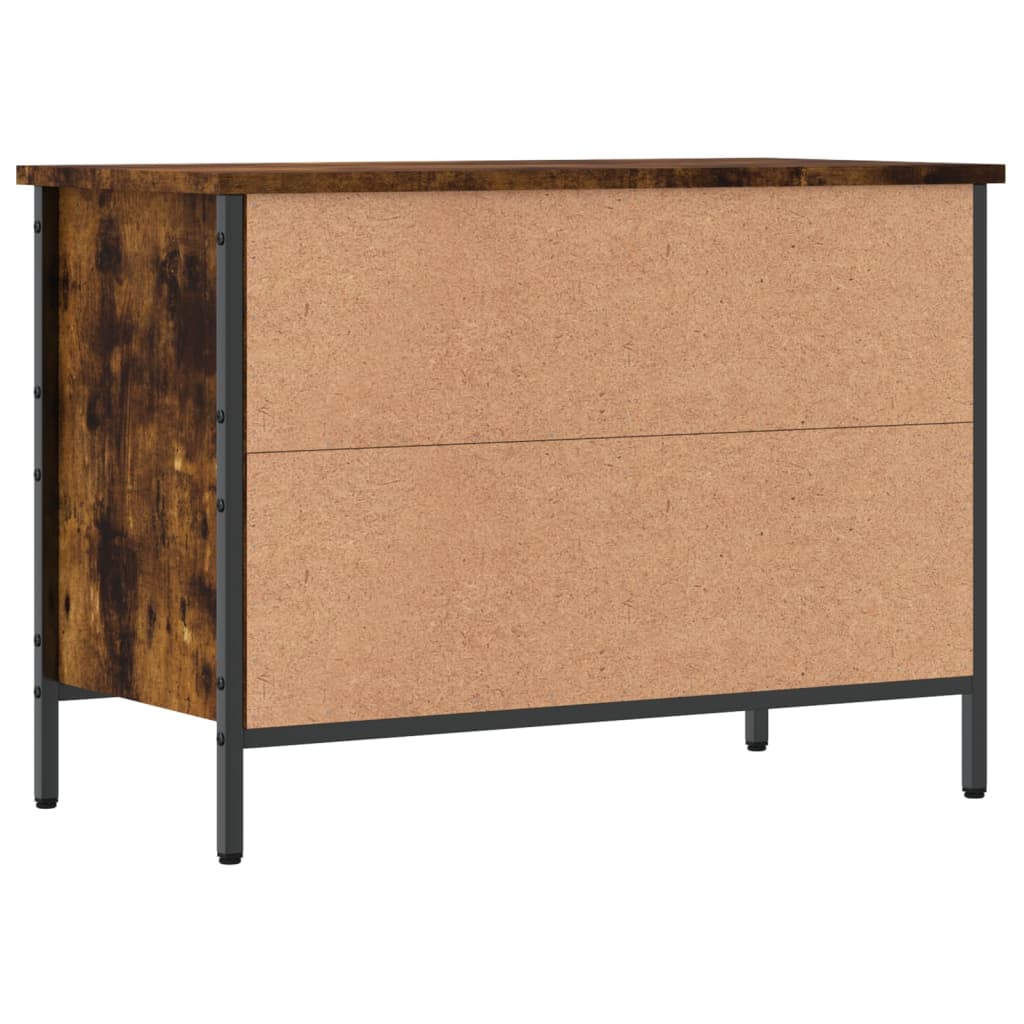 Scarpiera Rovere Fumo 69x35x50 cm in Legno Multistrato - homemem39