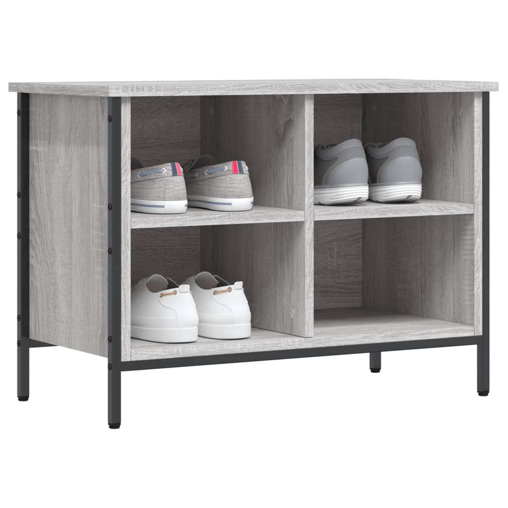 Scarpiera Grigio Sonoma 69x35x50 cm in Legno Multistrato - homemem39