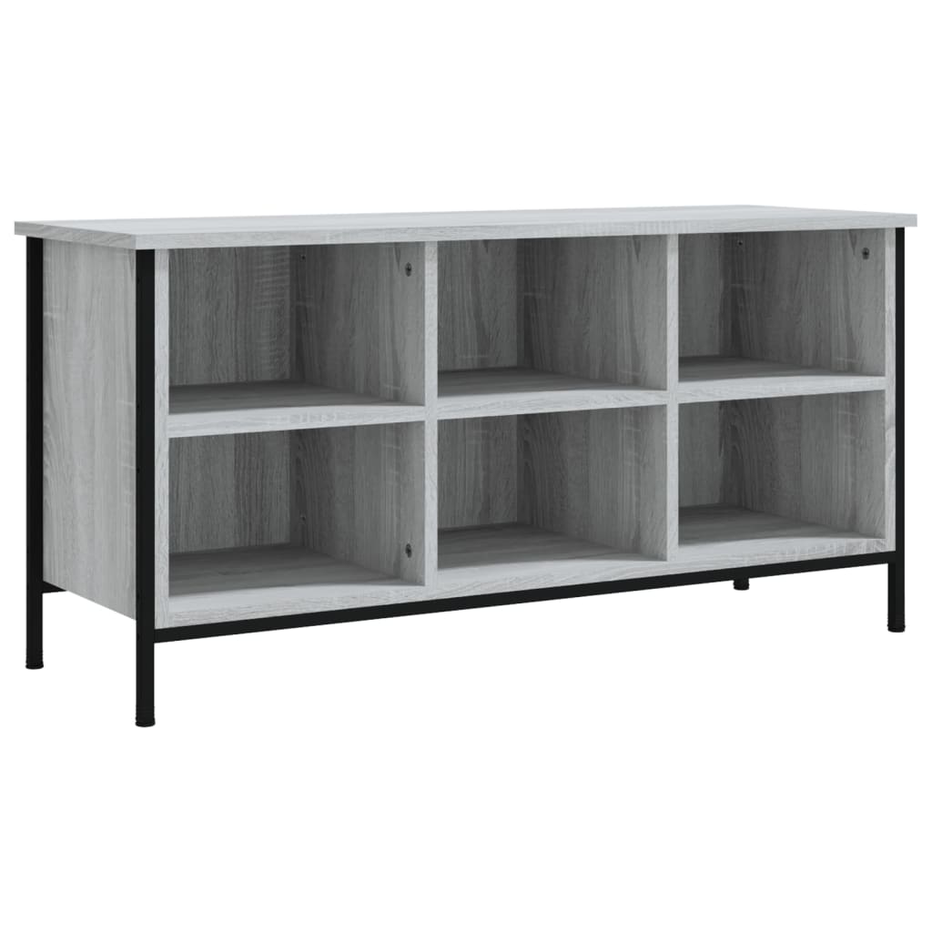 Scarpiera Grigio Sonoma 100x35x50 cm in Legno Multistrato - homemem39
