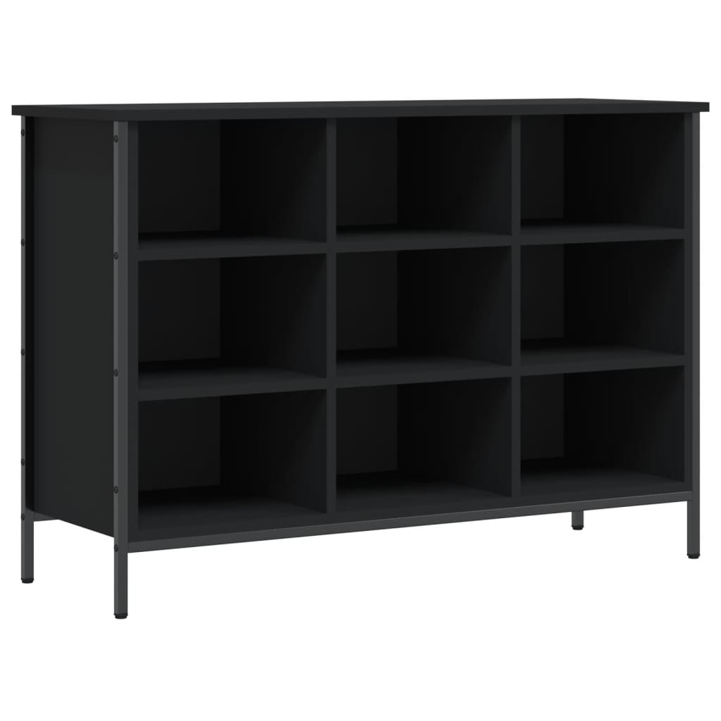 Scarpiera Nera 100x35x70 cm in Legno Multistrato - homemem39