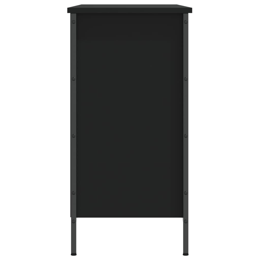 Scarpiera Nera 100x35x70 cm in Legno Multistrato - homemem39