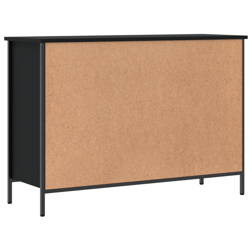 Scarpiera Nera 100x35x70 cm in Legno Multistrato - homemem39