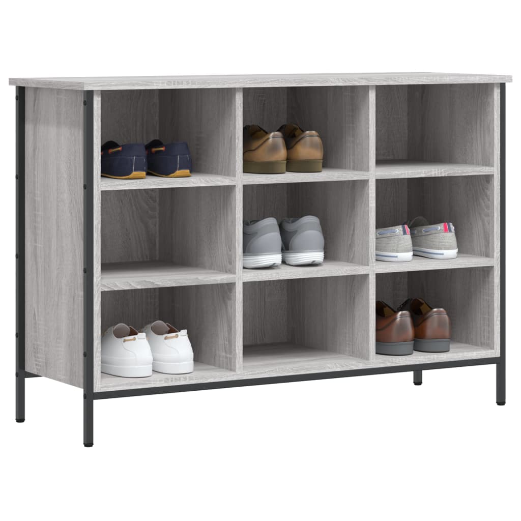 Scarpiera Grigio Sonoma 100x35x70 cm in Legno Multistrato - homemem39