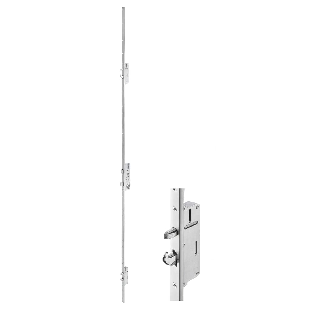 Porta Ingresso Bianca 110x210 cm in Alluminio e PVC - homemem39