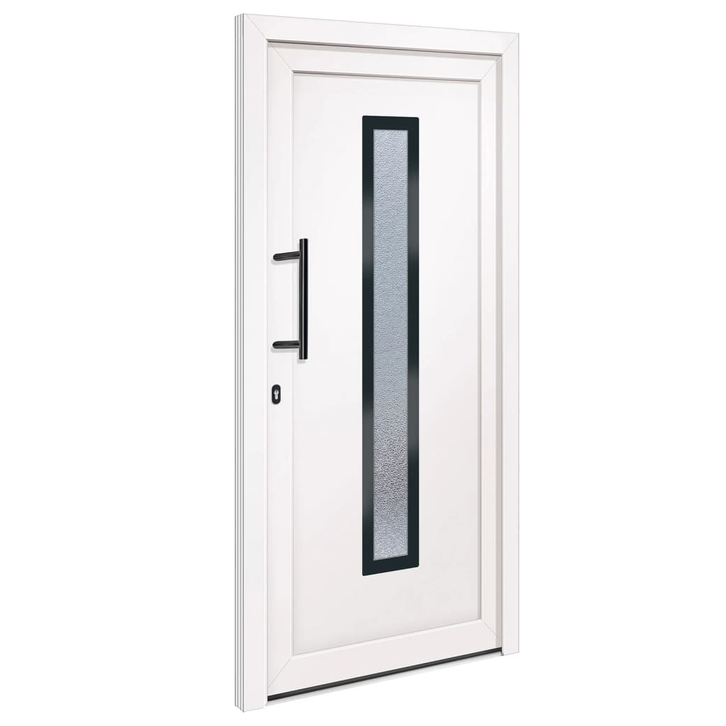 Porta Ingresso Bianca 98x200 cm in PVC - homemem39