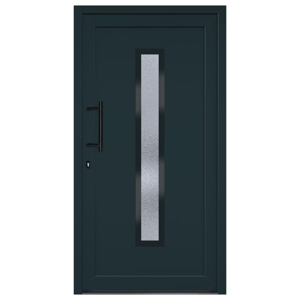 Porta Ingresso Antracite 108x200 cm in PVC - homemem39