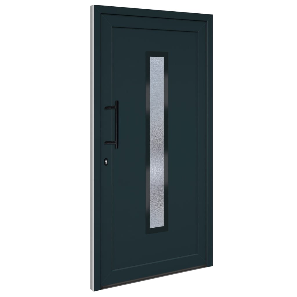 Porta Ingresso Antracite 108x208 cm in PVC - homemem39