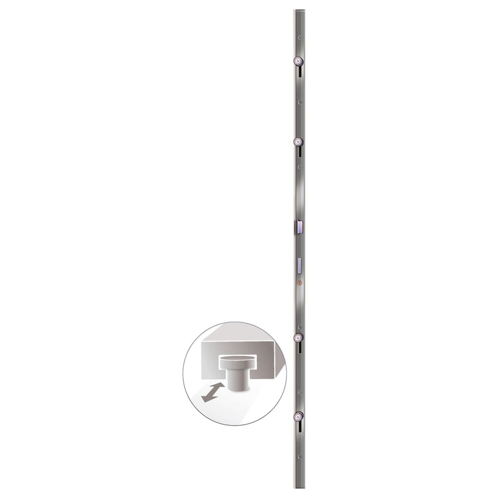 Porta Ingresso Antracite 108x208 cm in PVC - homemem39