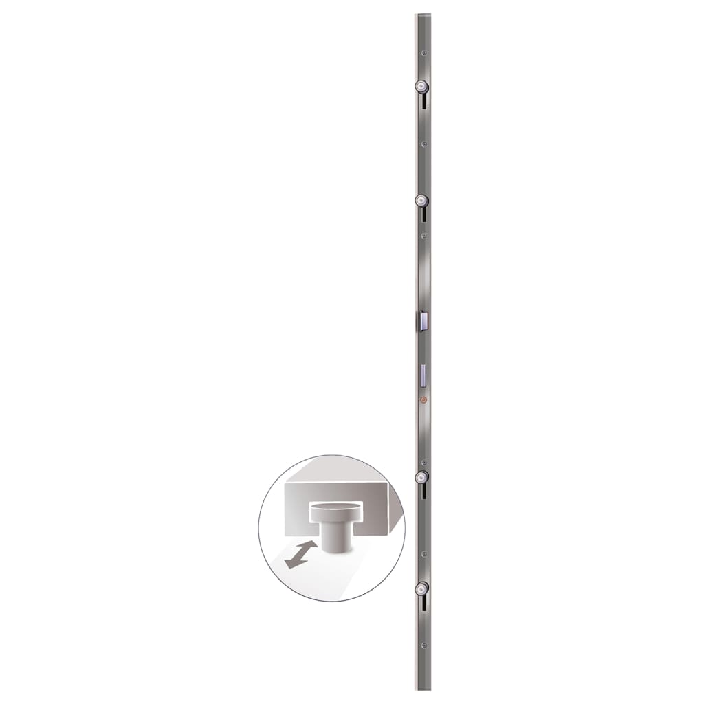 Porta Ingresso Antracite 88x200 cm in PVC - homemem39