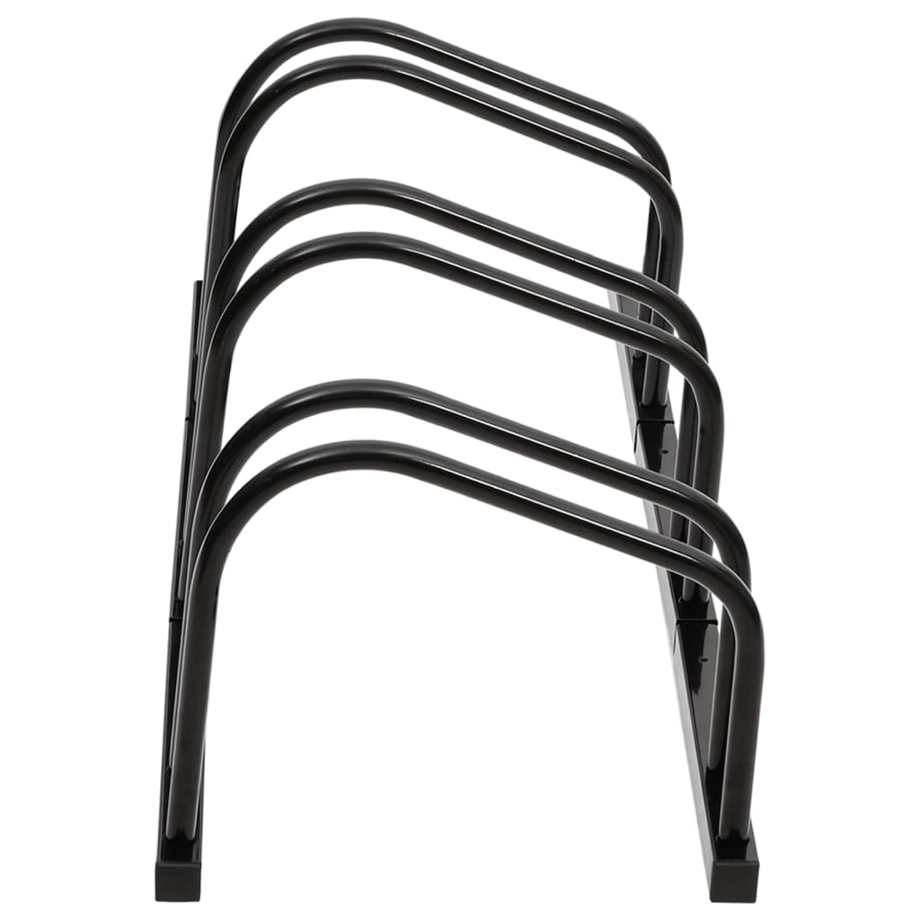 Portabici per 3 Biciclette Acciaio Nero - homemem39