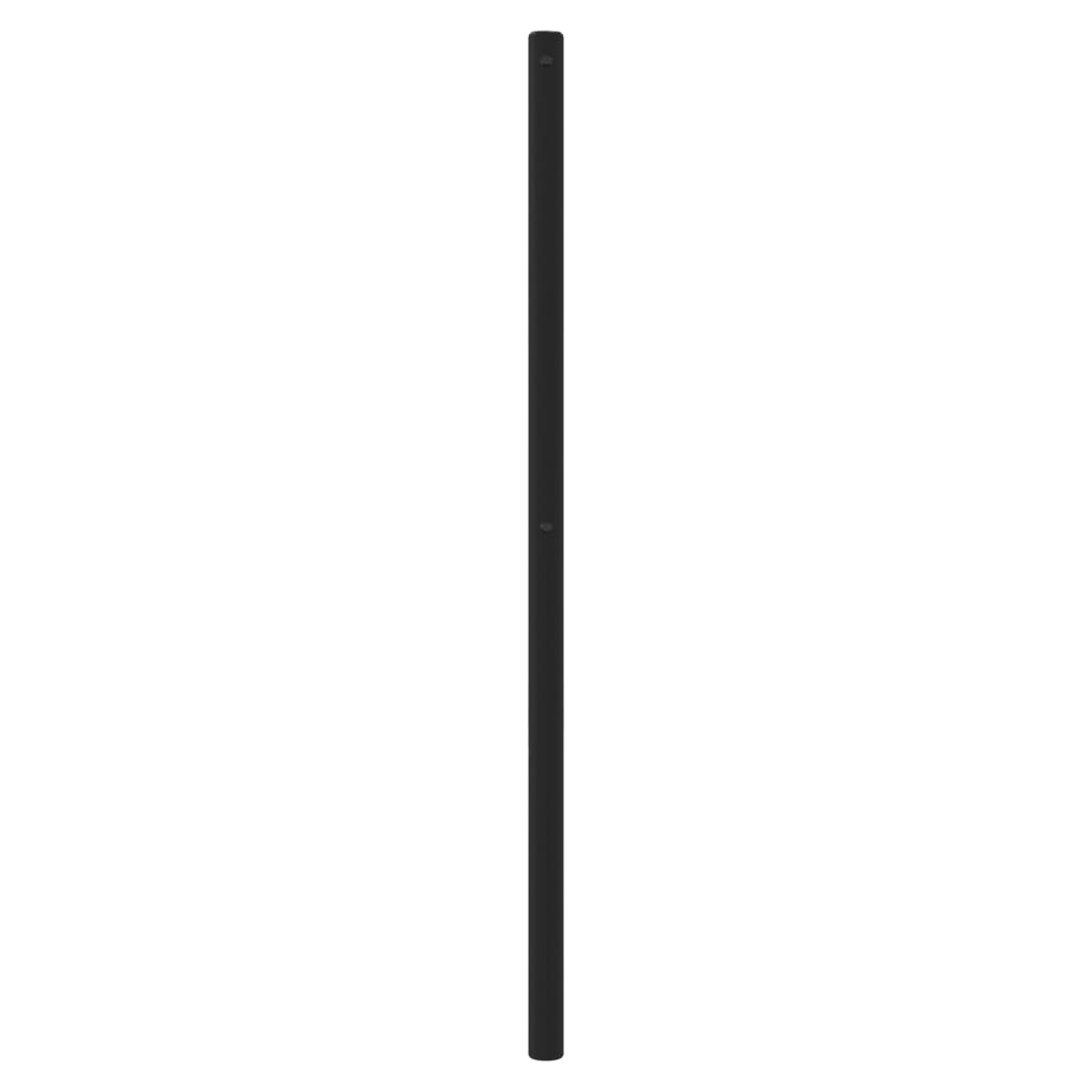 Testiera in Metallo Nero 80 cm