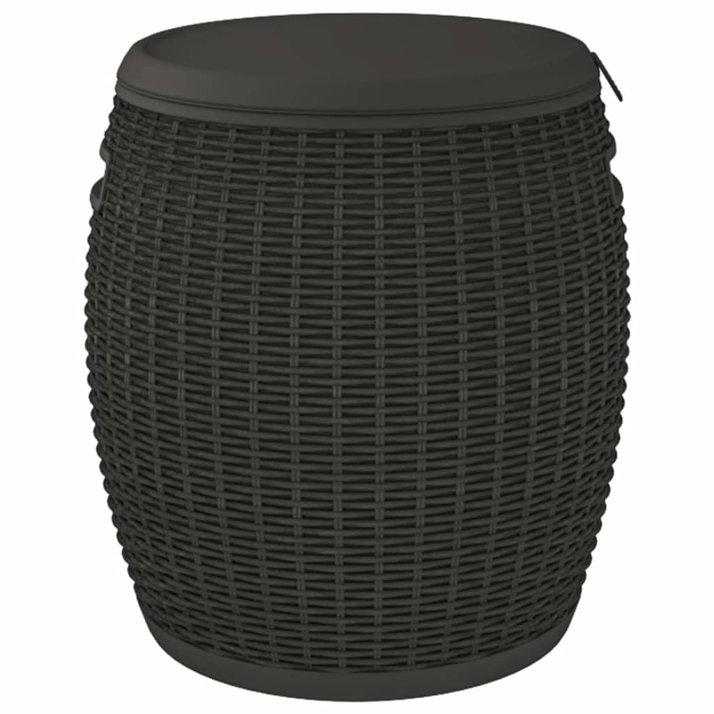 Contenitore da Giardino 4 in 1 Polipropilene Nero - homemem39